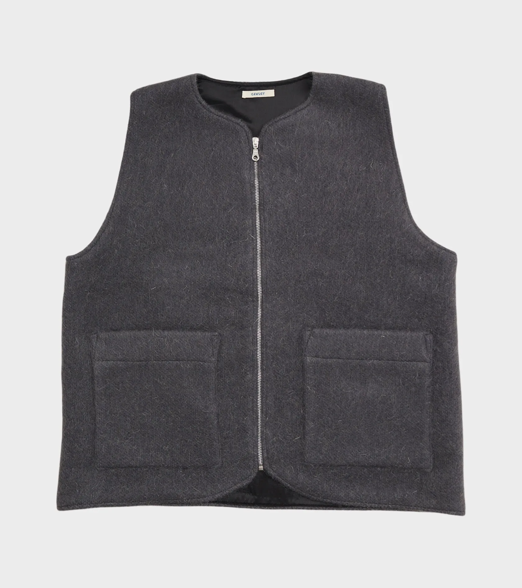 Hairy Wool River Vest Slate Grey sold by Dr. Adams