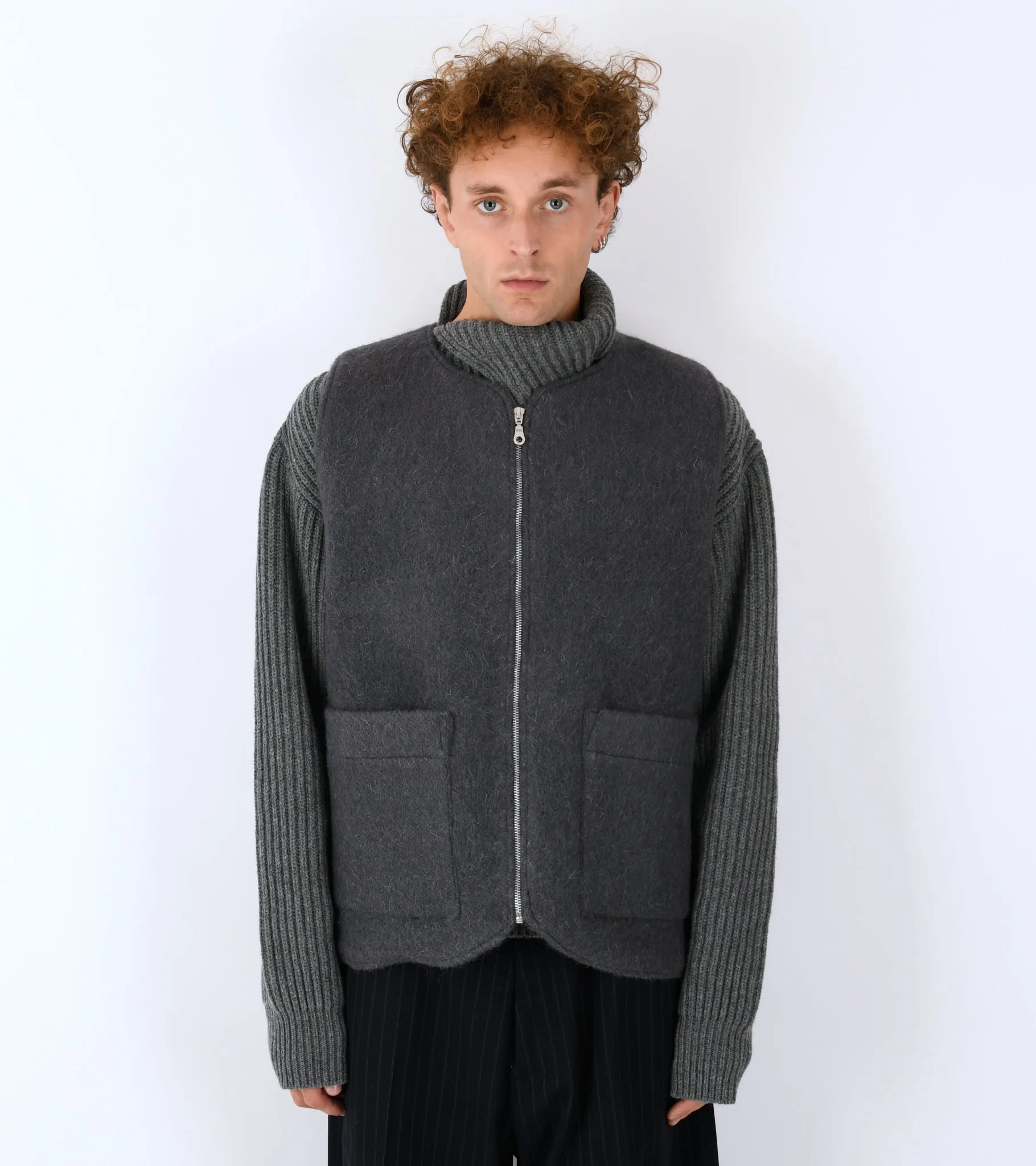 Hairy Wool River Vest Slate Grey sold by Dr. Adams product image thumbnail 3