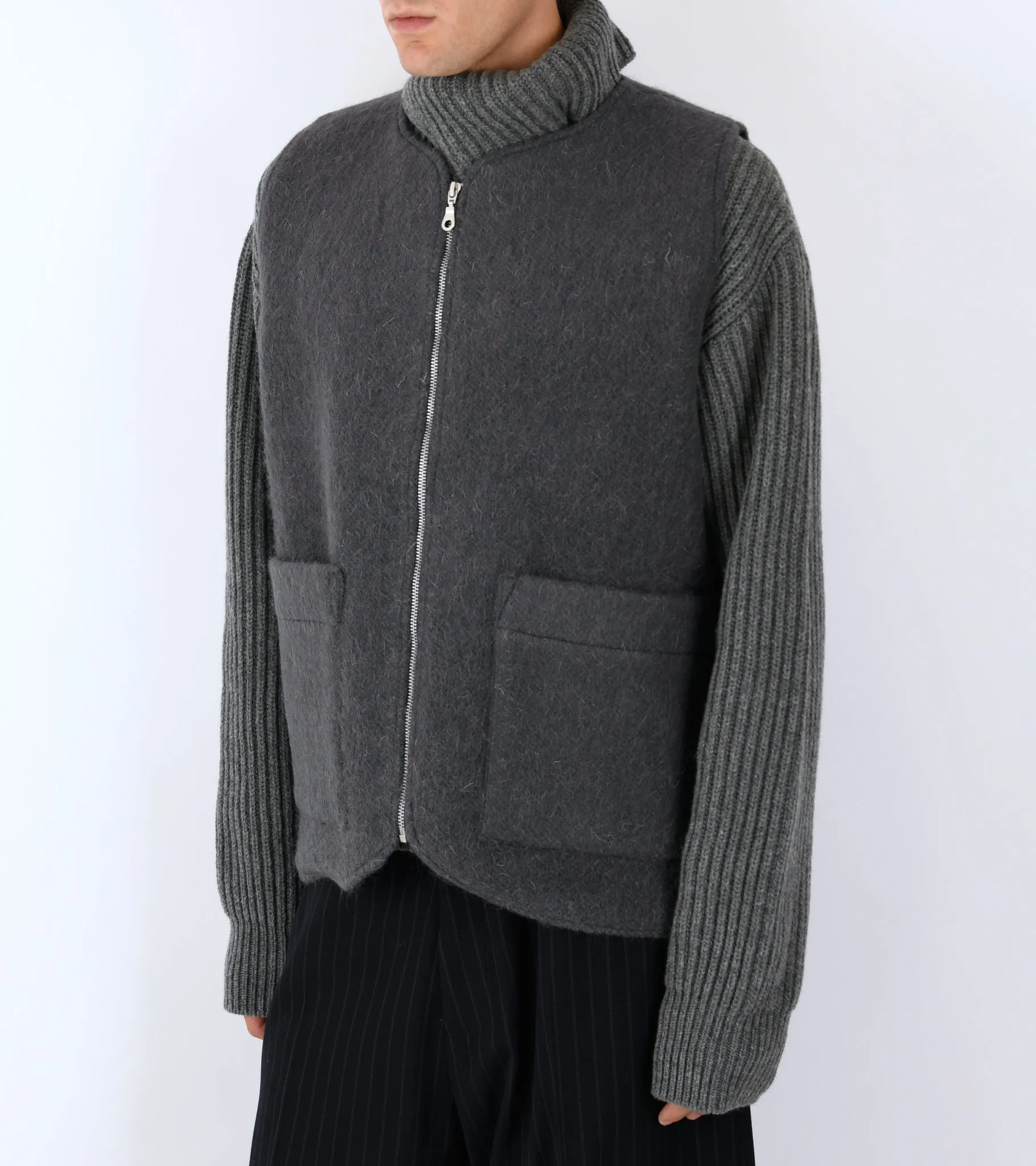 Hairy Wool River Vest Slate Grey sold by Dr. Adams product image thumbnail 4