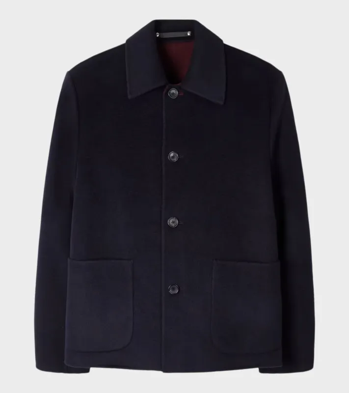 Short Wool Blend Coat Navy sold by Dr. Adams