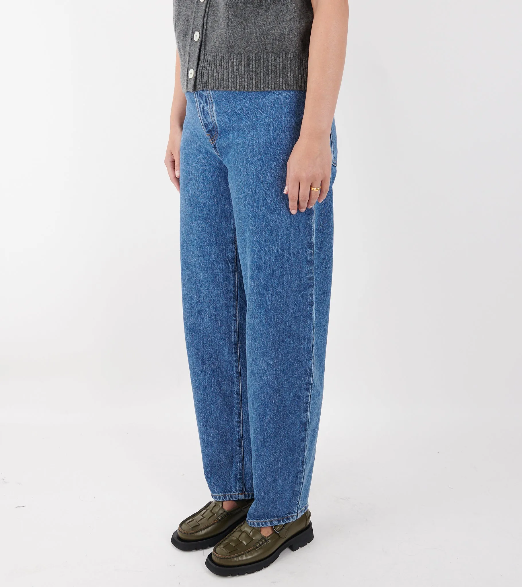 Hemp Cotton Barrel Jeans Washed Blue sold by Dr. Adams product image thumbnail 3