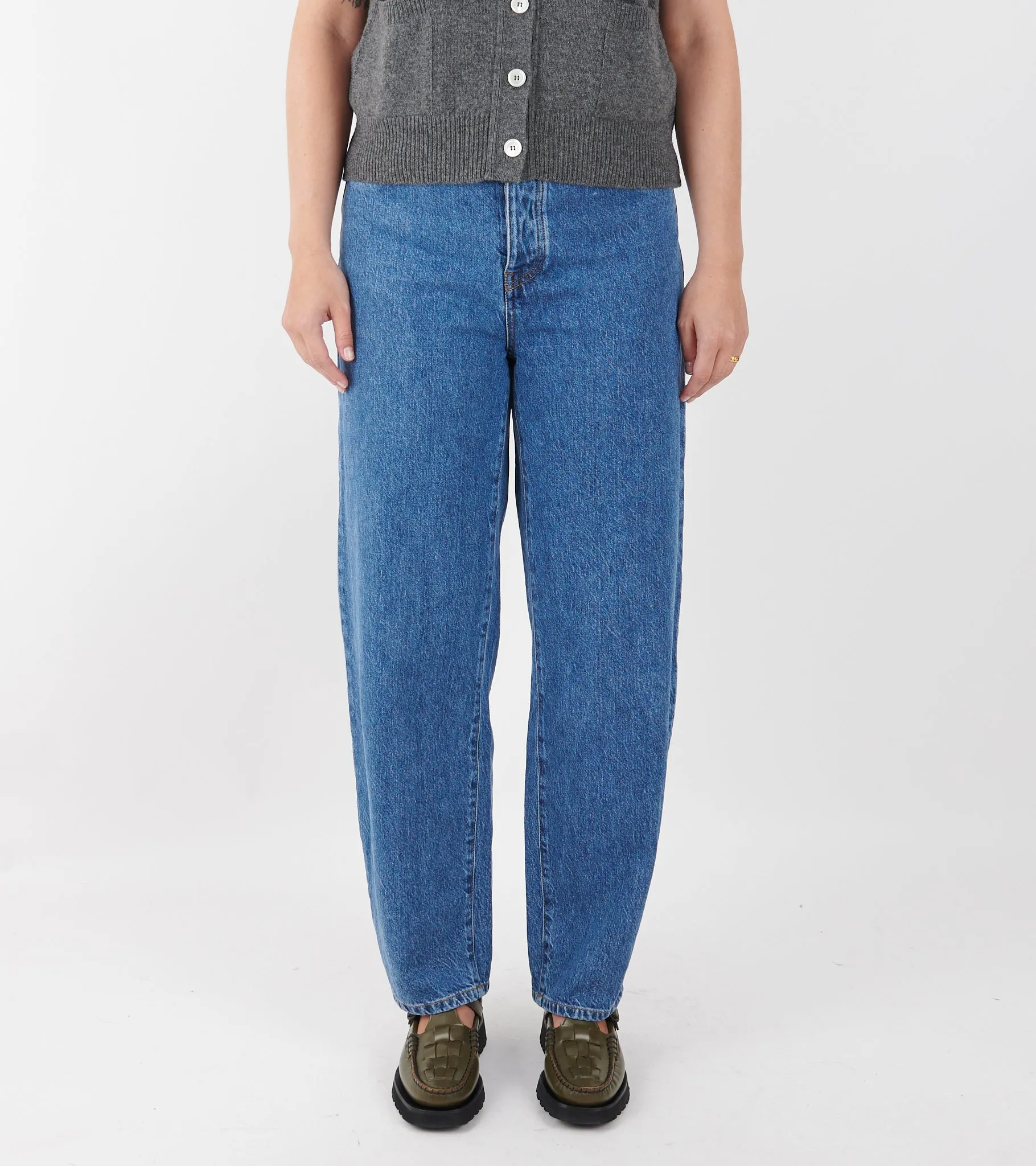 Hemp Cotton Barrel Jeans Washed Blue sold by Dr. Adams product image thumbnail 2
