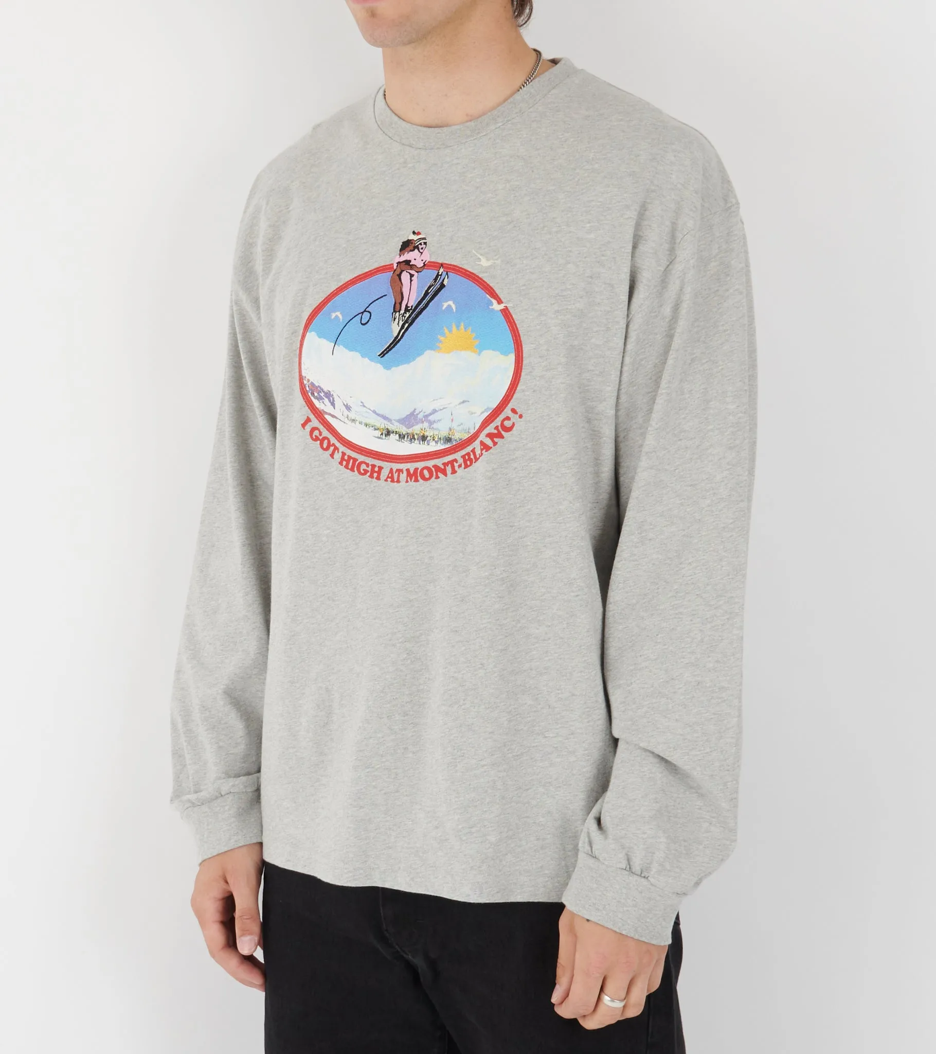 Mont Blanc Memories L/S T-shirt Melange Grey sold by Dr. Adams product image thumbnail 3