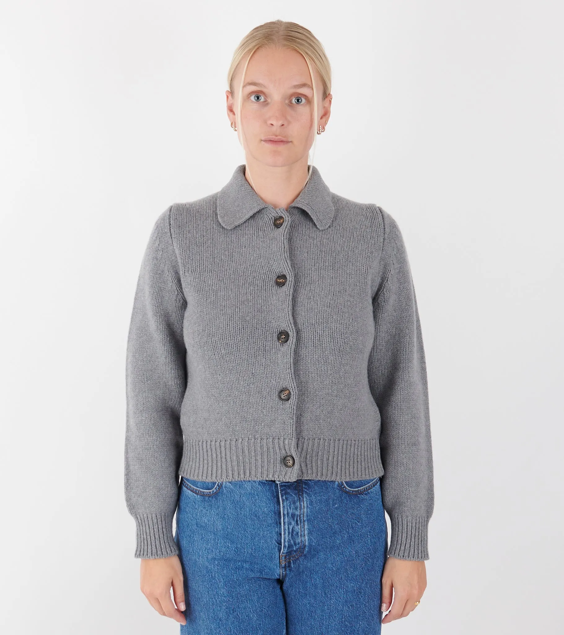 Winny Collared Jacket Grey sold by Dr. Adams product image thumbnail 2