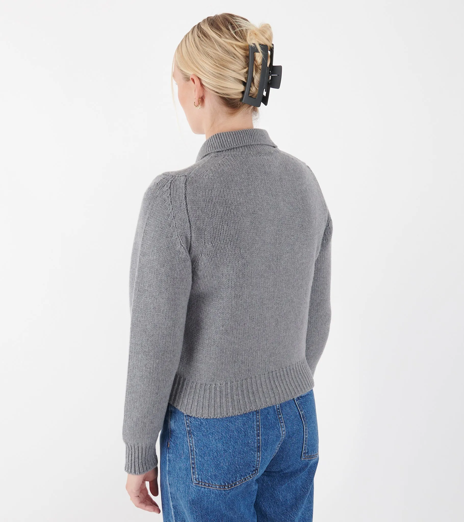 Winny Collared Jacket Grey sold by Dr. Adams product image thumbnail 4