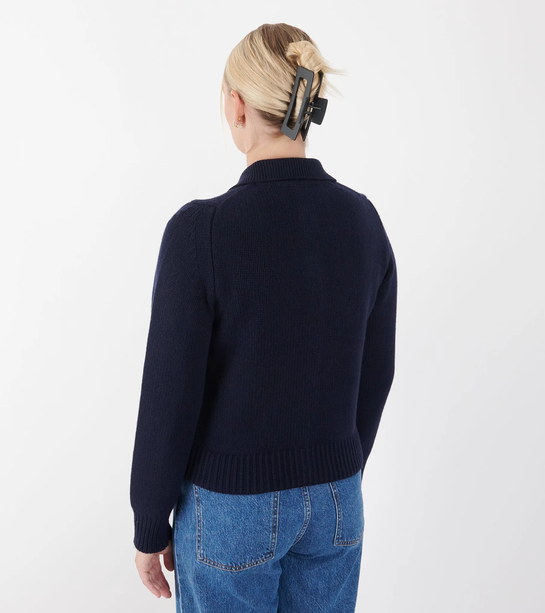 Winny Collared Jacket Navy sold by Dr. Adams product image thumbnail 5