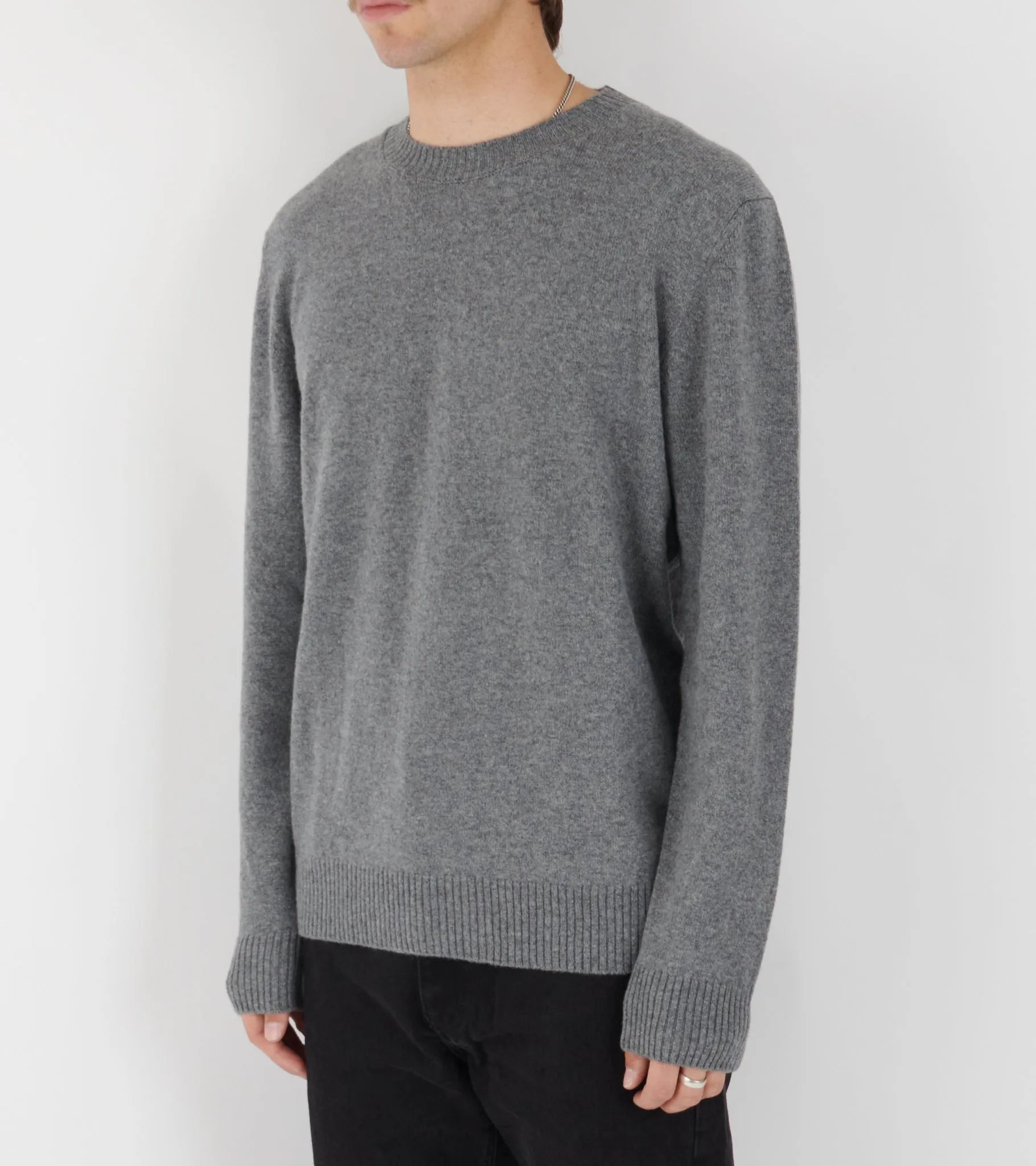 Norse Standard Merino Lambswool Sweater Grey Melange sold by Dr. Adams product image thumbnail 3