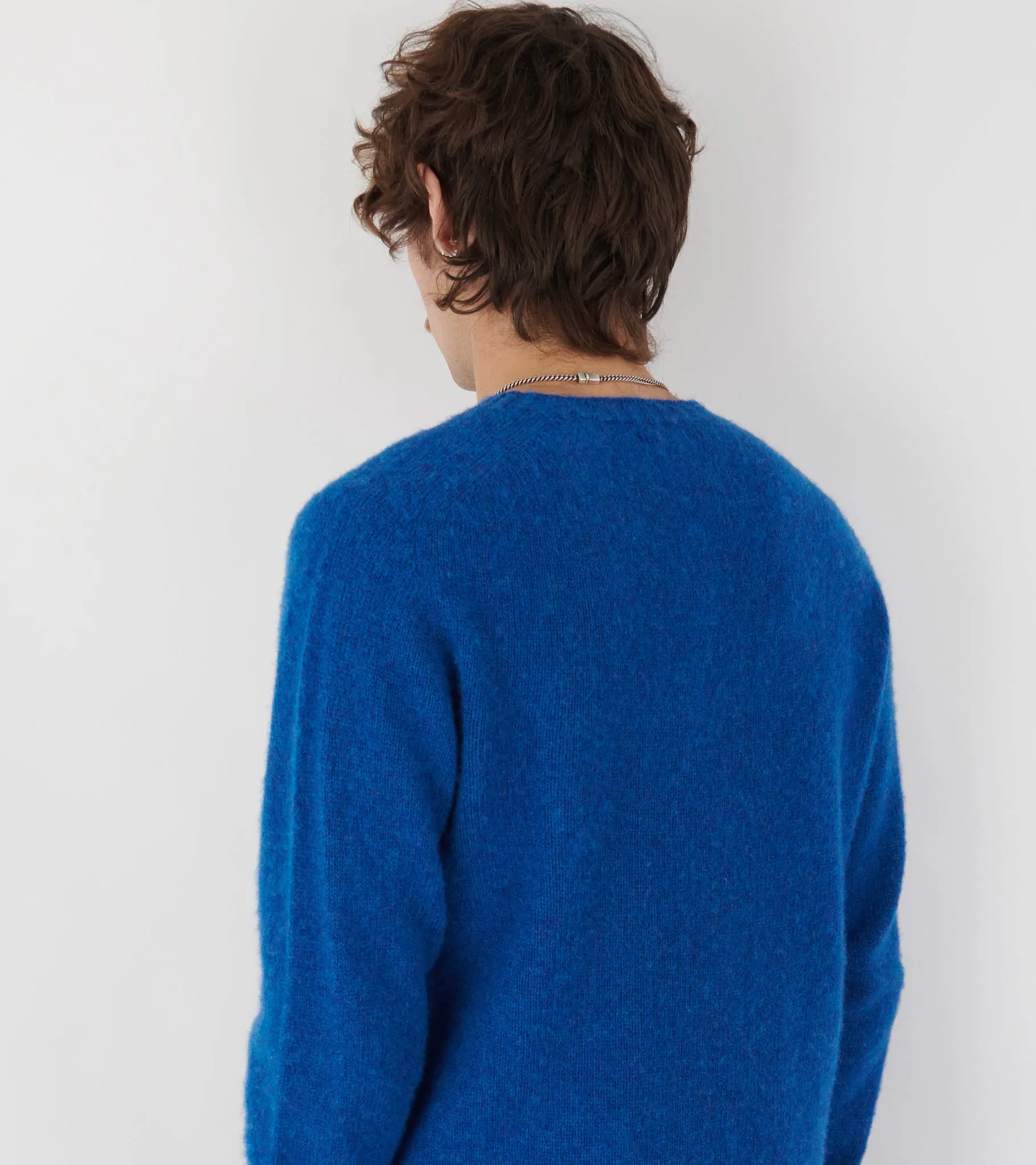 Birnir Brushed Lambswool Sweater Estate Blue sold by Dr. Adams product image thumbnail 5