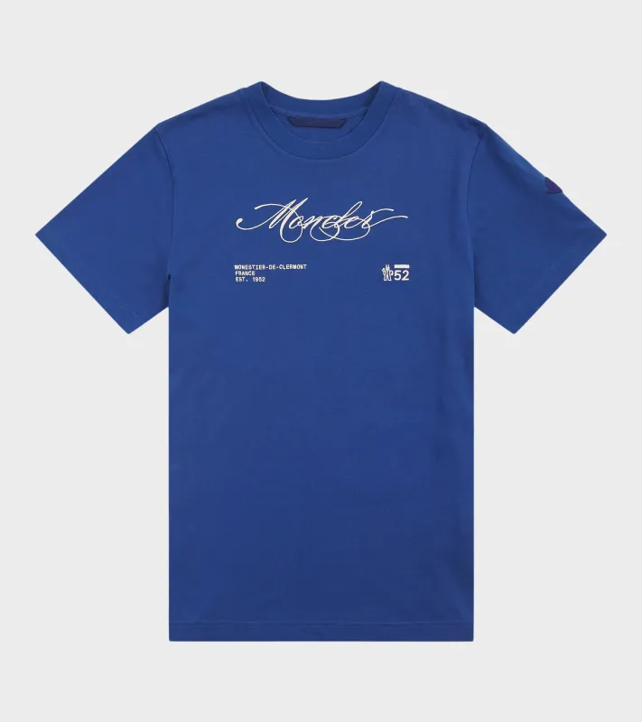Embroidery Logo T-Shirt Blue sold by Dr. Adams