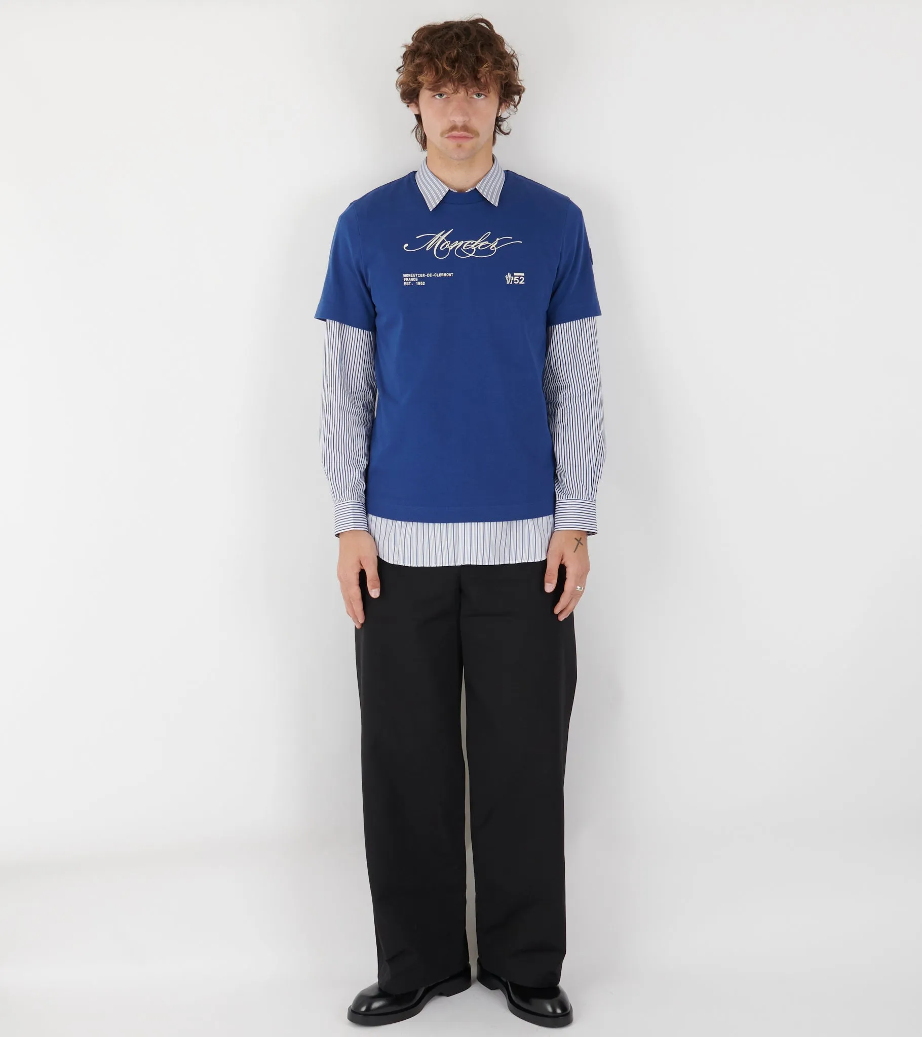 Embroidery Logo T-Shirt Blue sold by Dr. Adams product image thumbnail 3