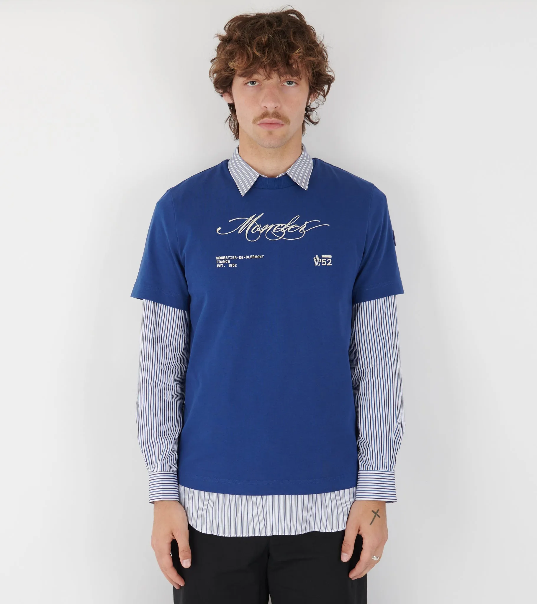 Embroidery Logo T-Shirt Blue sold by Dr. Adams product image thumbnail 2