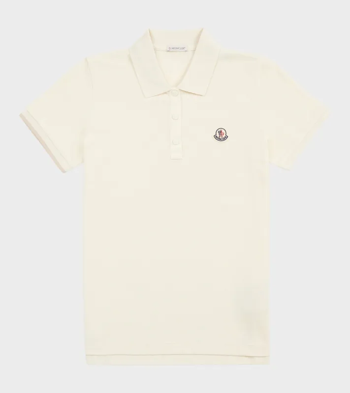 S/S Polo Shirt Off-white made by Moncler