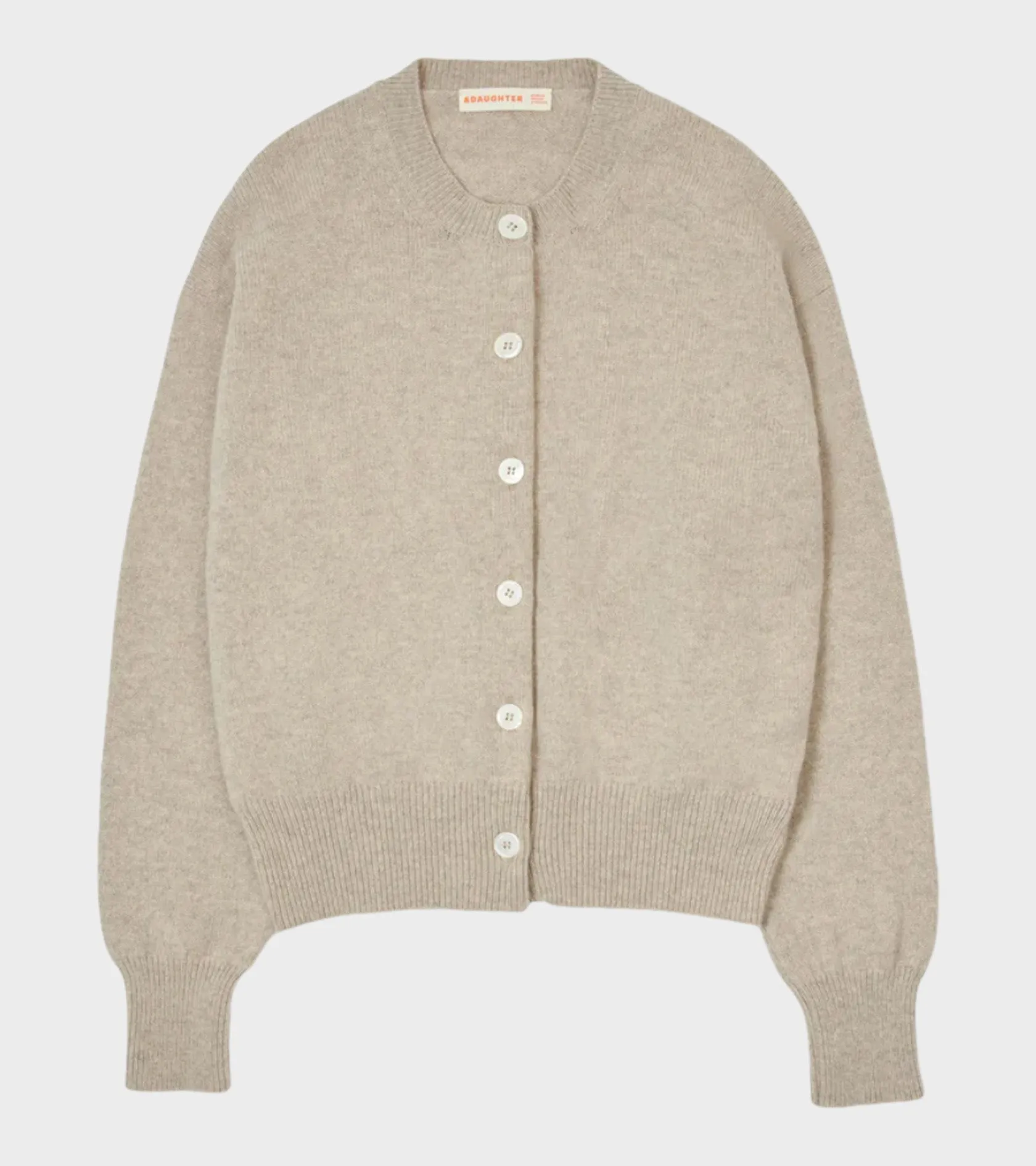 Ada Crewneck Cardigan Oat sold by Dr. Adams