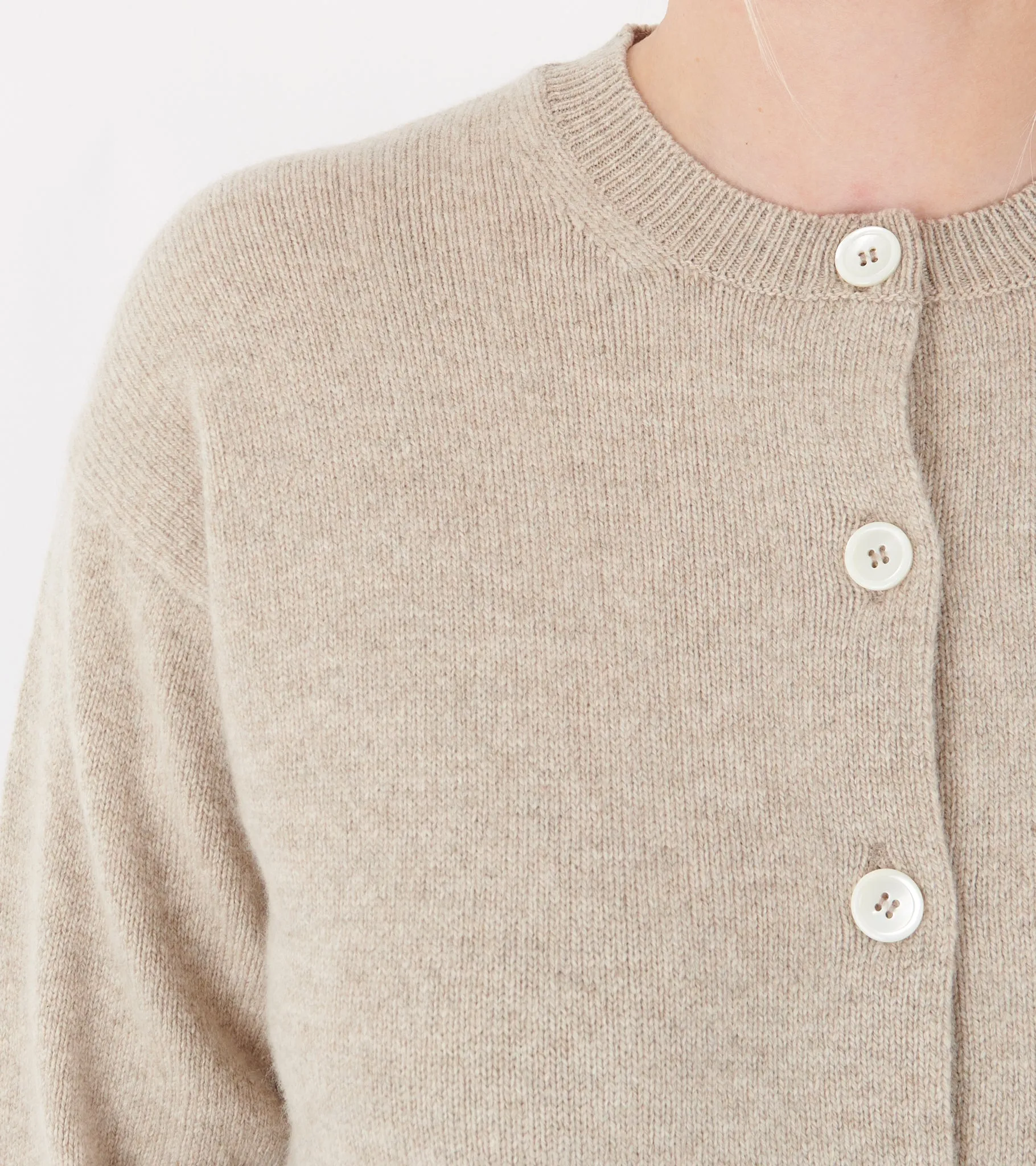 Ada Crewneck Cardigan Oat sold by Dr. Adams product image thumbnail 4