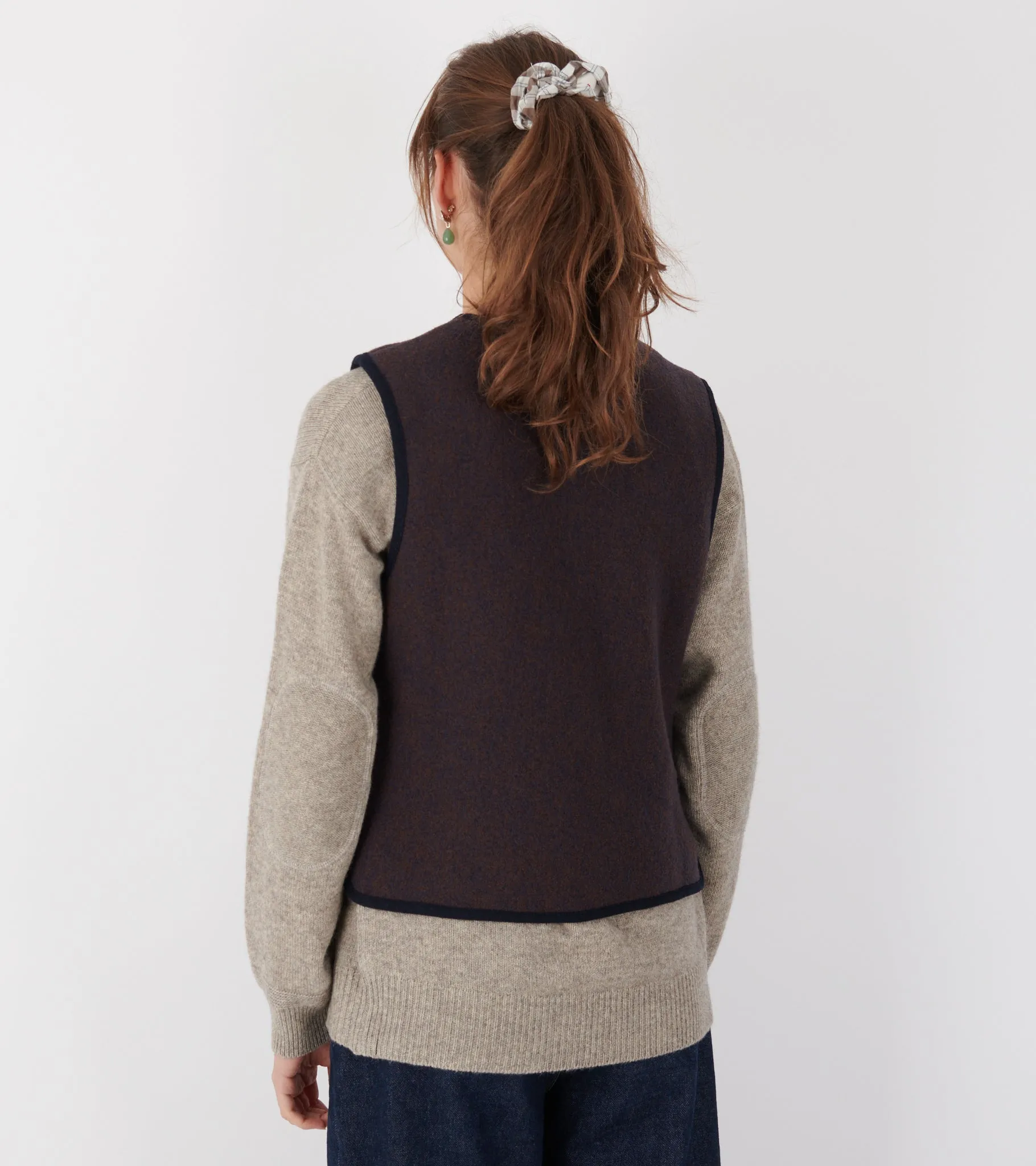 Hilda Vest Navy Melange sold by Dr. Adams product image thumbnail 4