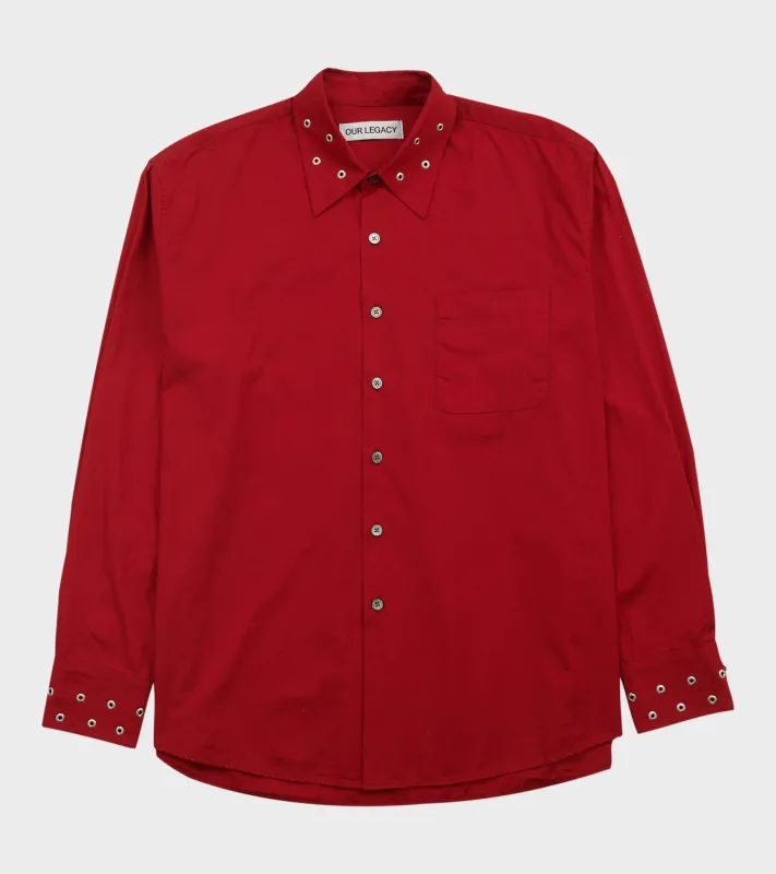 Above Shirt Lipstick Red Super Poplin sold by Dr. Adams