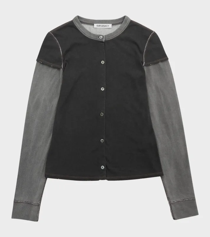 W Heat Longsleeve Black 1000 Points Print made by Our Legacy