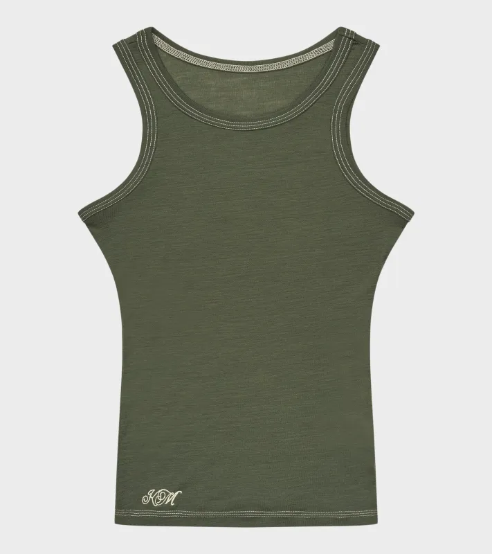 Milo Top Grey/Green Melange made by Kernemilk