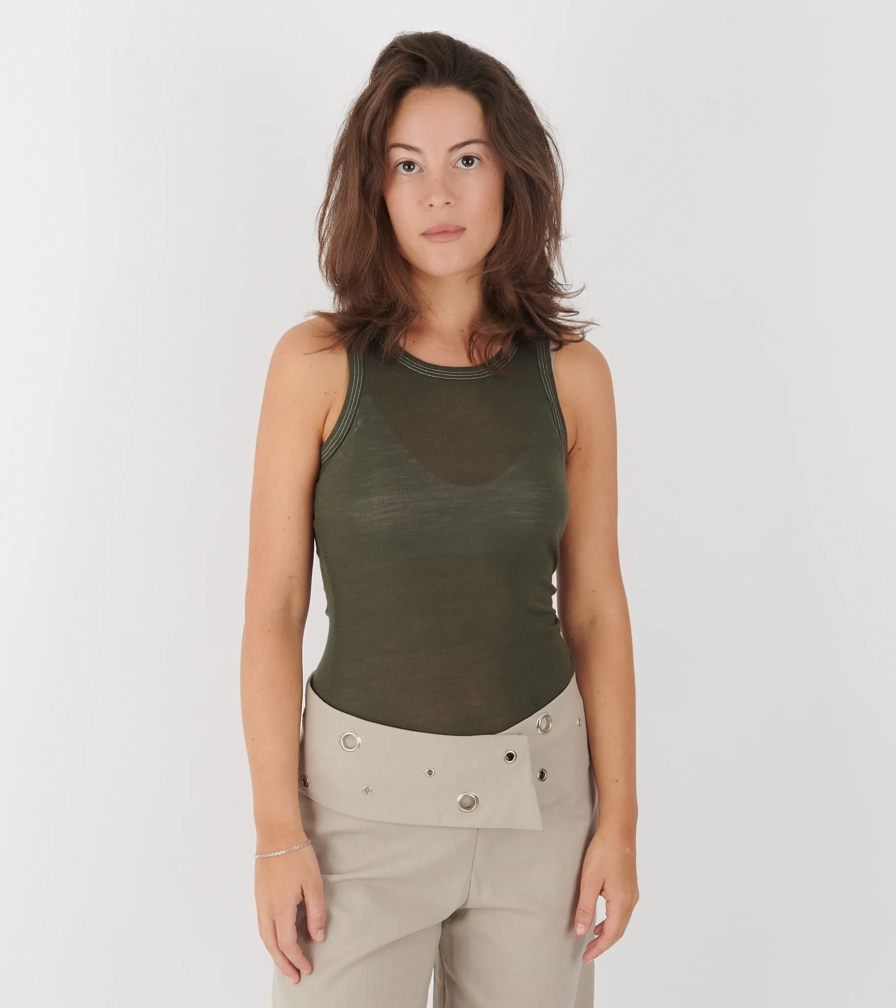 Milo Top Grey/Green Melange sold by Dr. Adams product image thumbnail 2