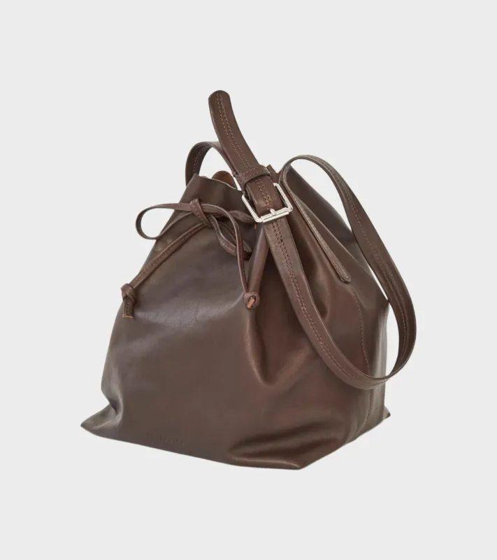 Full Grain Leather Bucket Bag Brown sold by Dr. Adams