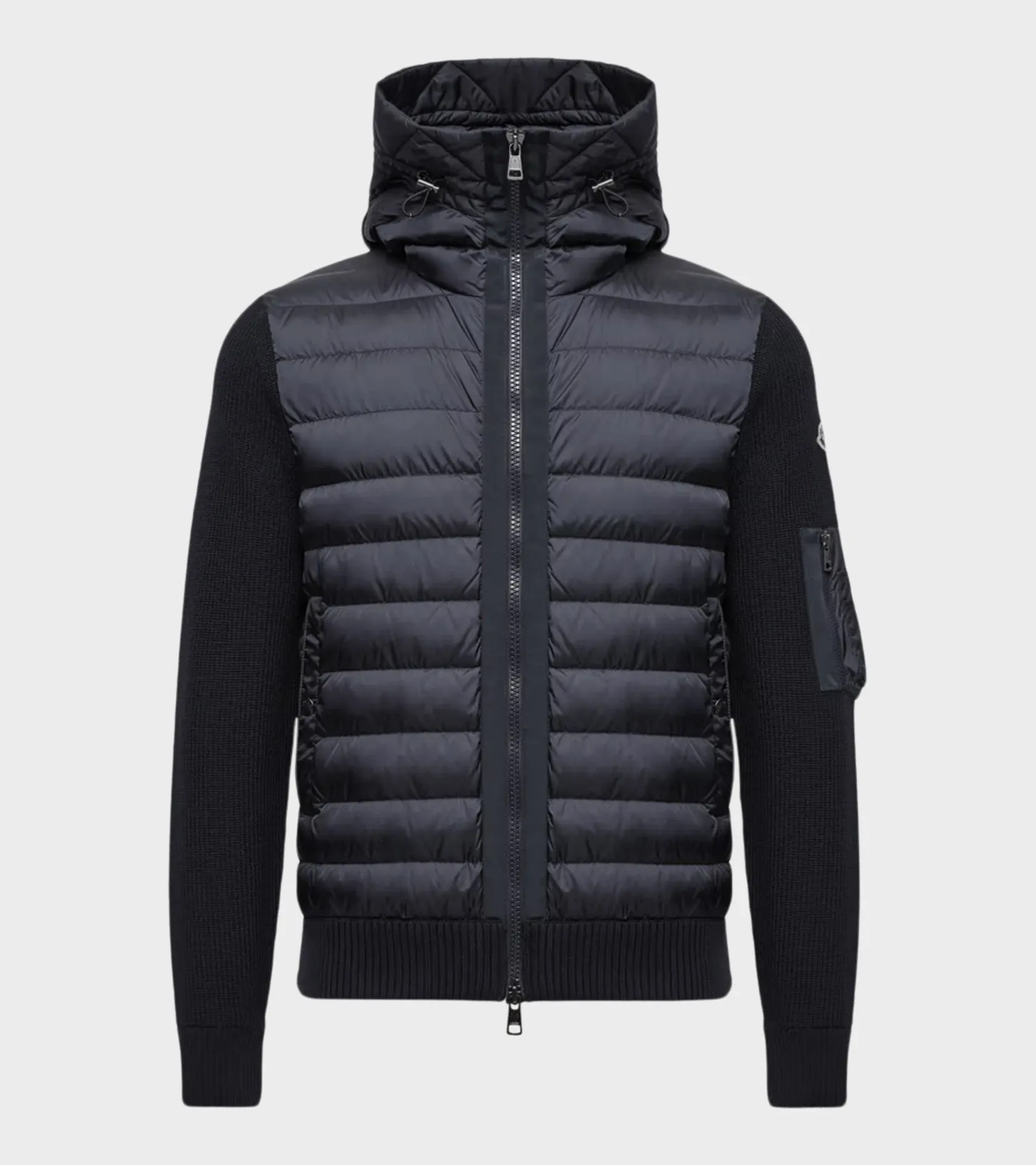 Hooded Wool Knit Cardigan Tricot Navy Blue sold by Dr. Adams