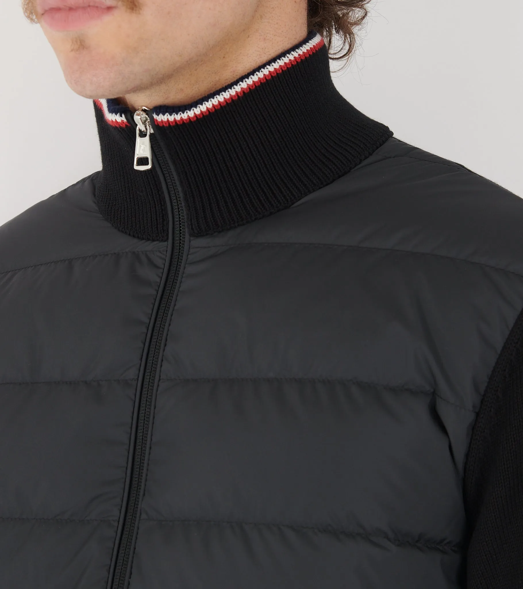 Cotton Knit Tricolor Cardigan Tricot Black sold by Dr. Adams product image thumbnail 4