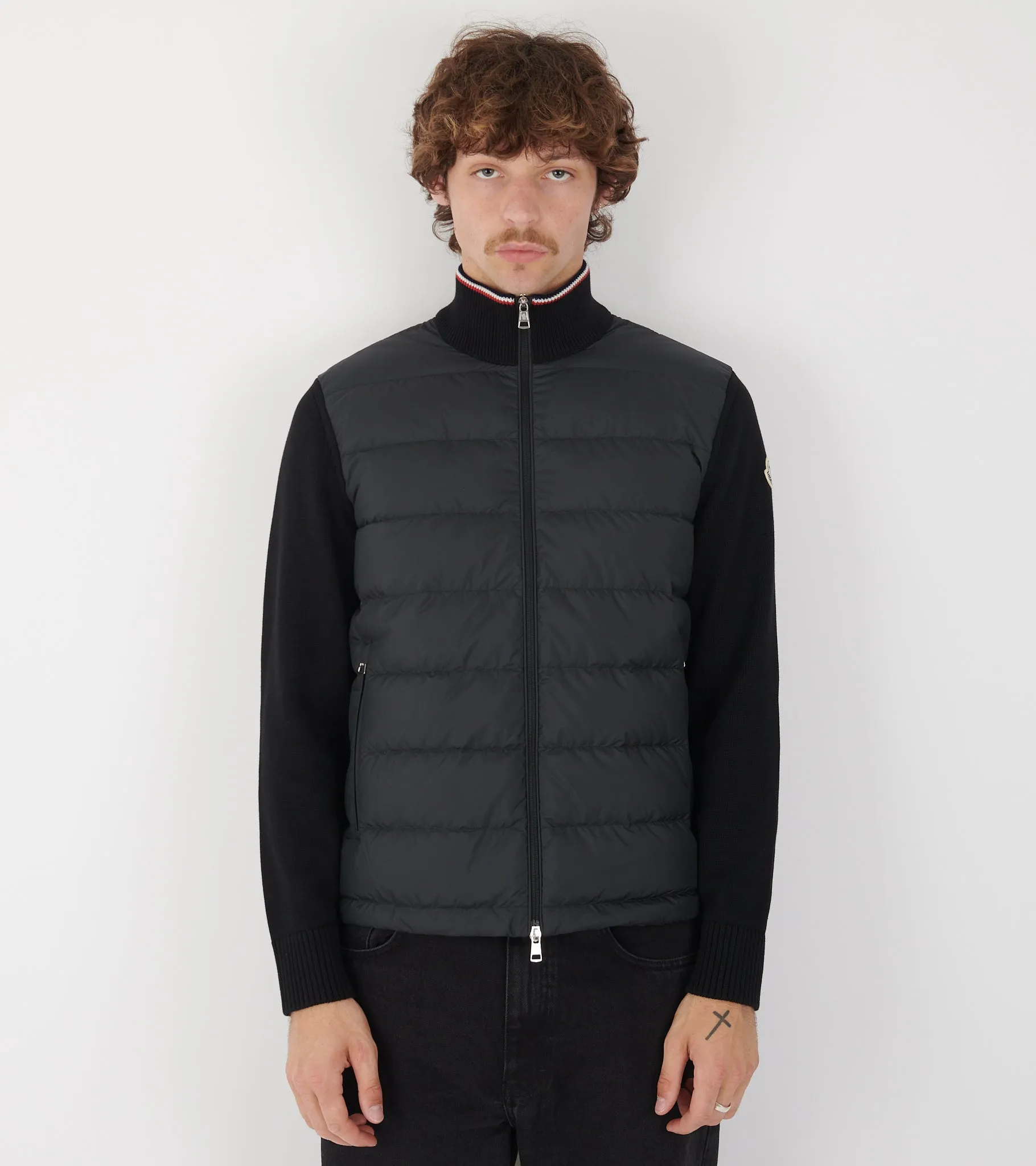 Cotton Knit Tricolor Cardigan Tricot Black sold by Dr. Adams product image thumbnail 2