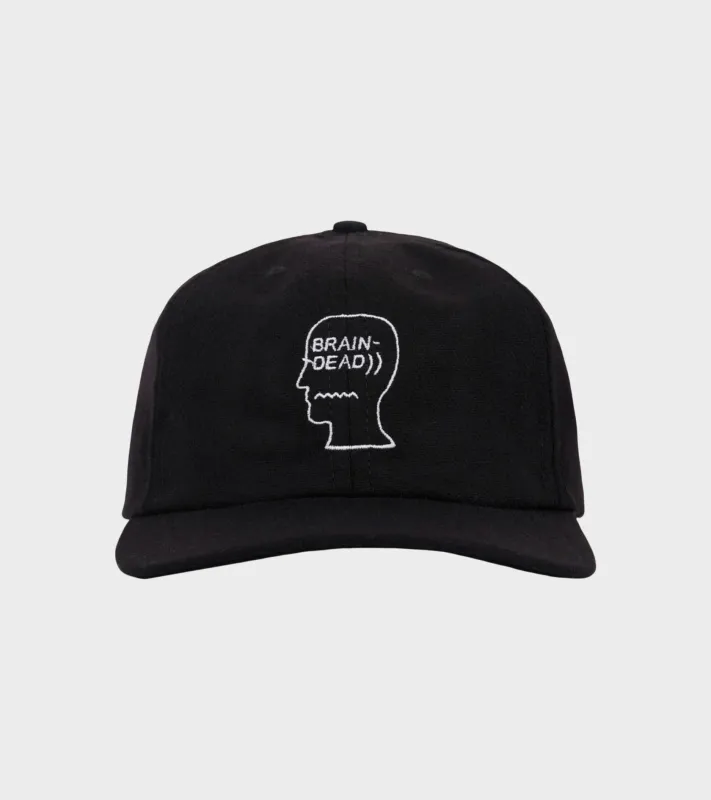 Flannel Logohead 6 Panel Cap Black sold by Dr. Adams