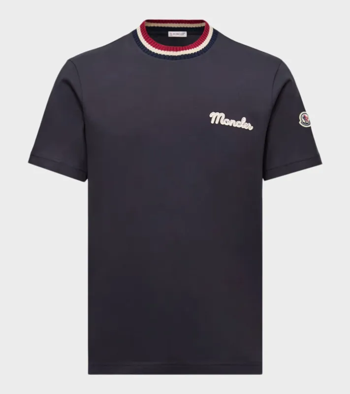 Embroidered T-shirt Navy Blue sold by Dr. Adams