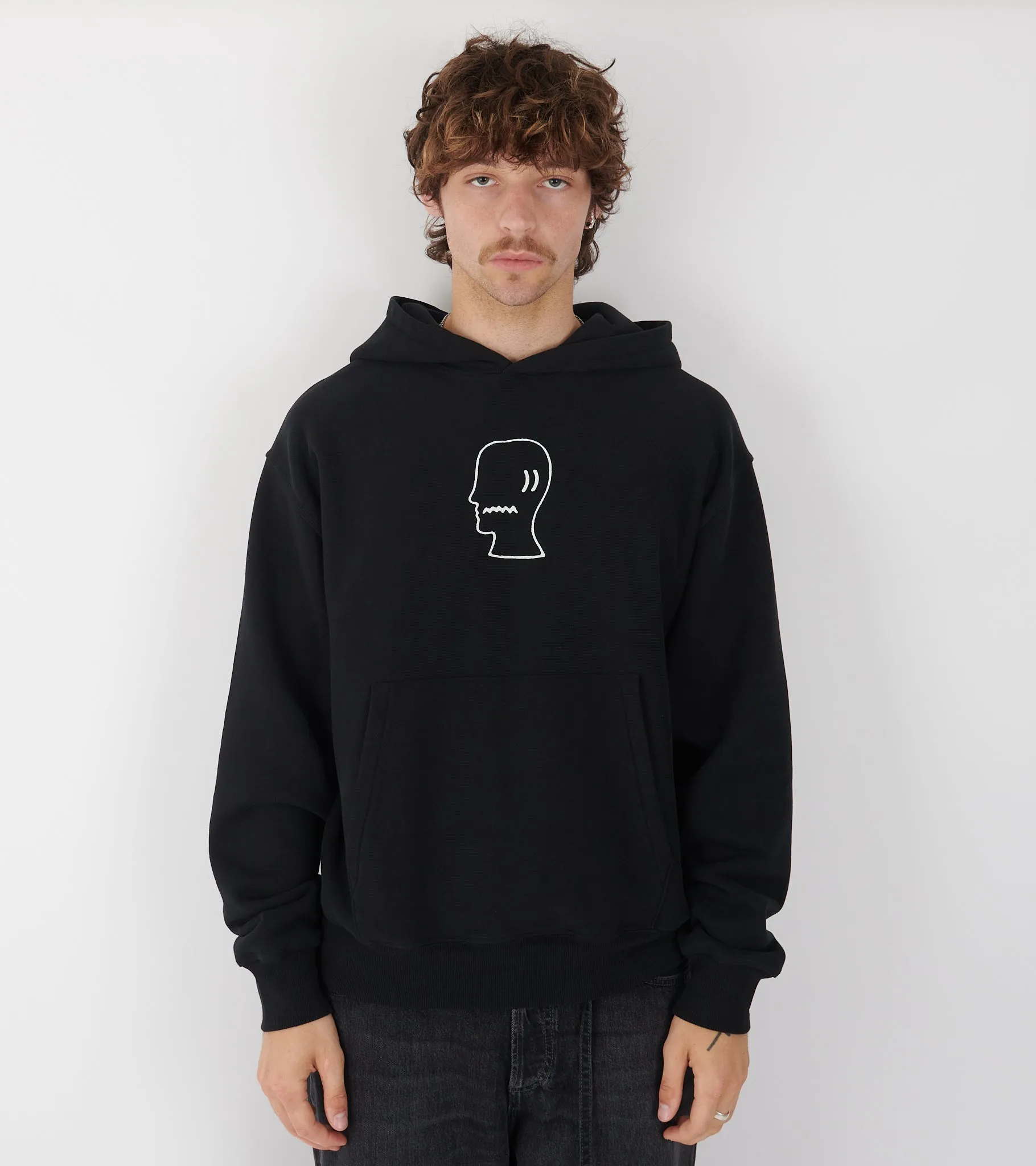 Logohead Hoodie Black sold by Dr. Adams product image thumbnail 3