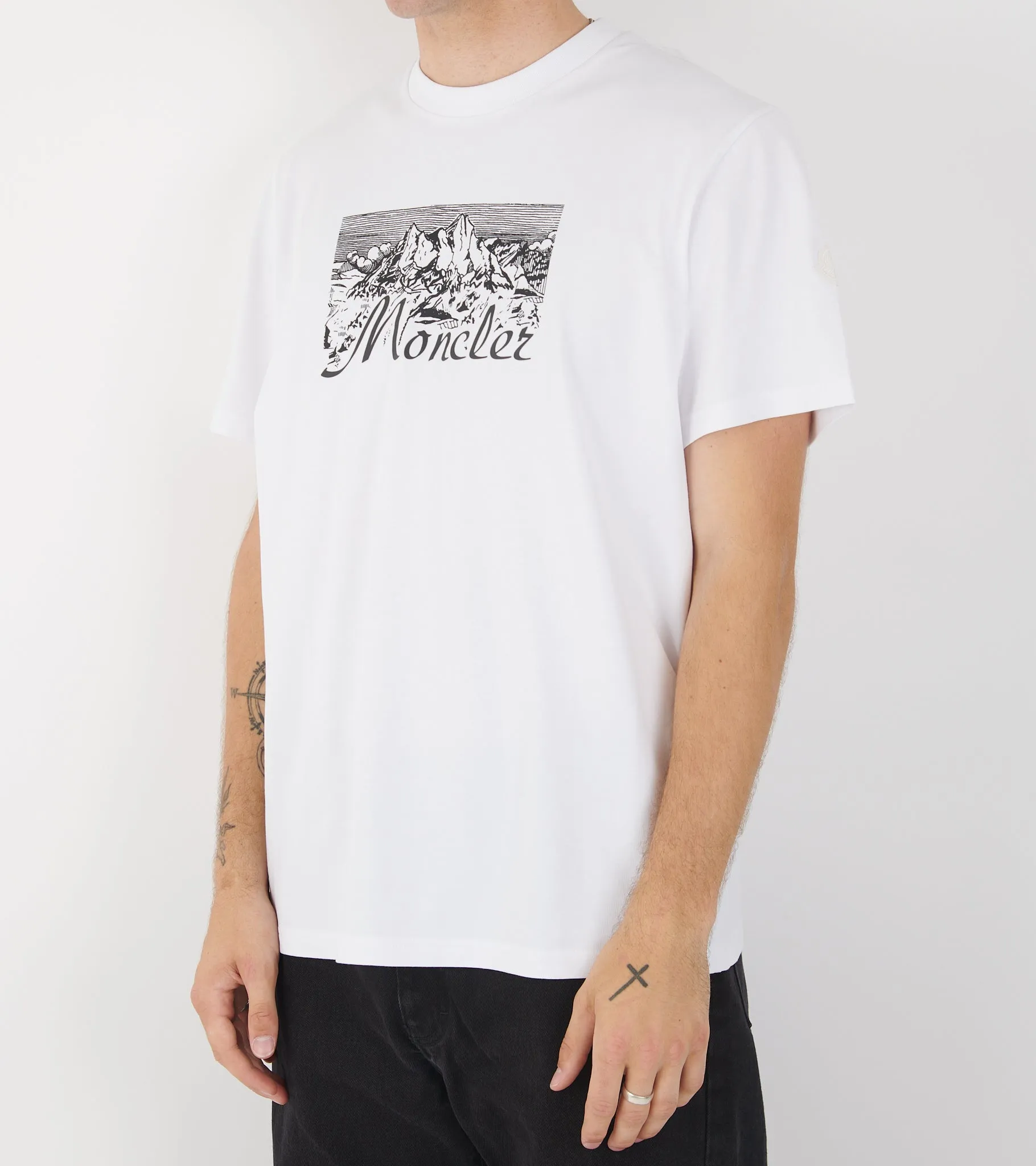 Mountain Logo T-shirt White sold by Dr. Adams product image thumbnail 3
