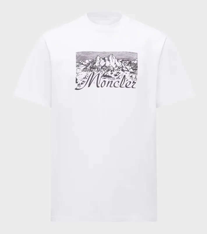 Mountain Logo T-shirt White sold by Dr. Adams