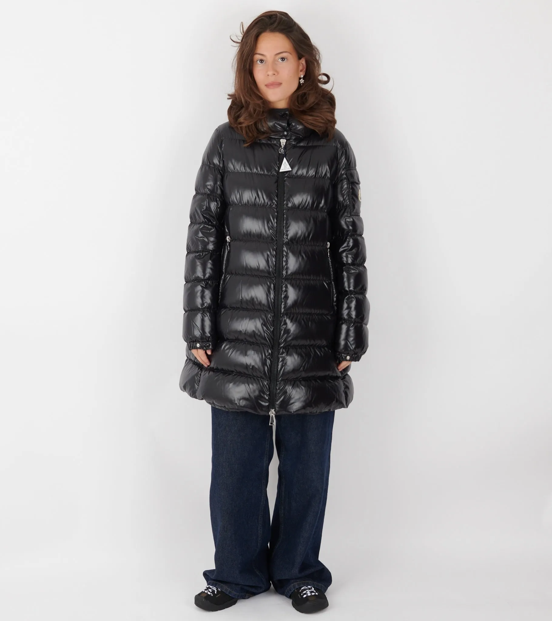 Courcelles Hooded Mid-Length Down Jacket Black sold by Dr. Adams product image thumbnail 2