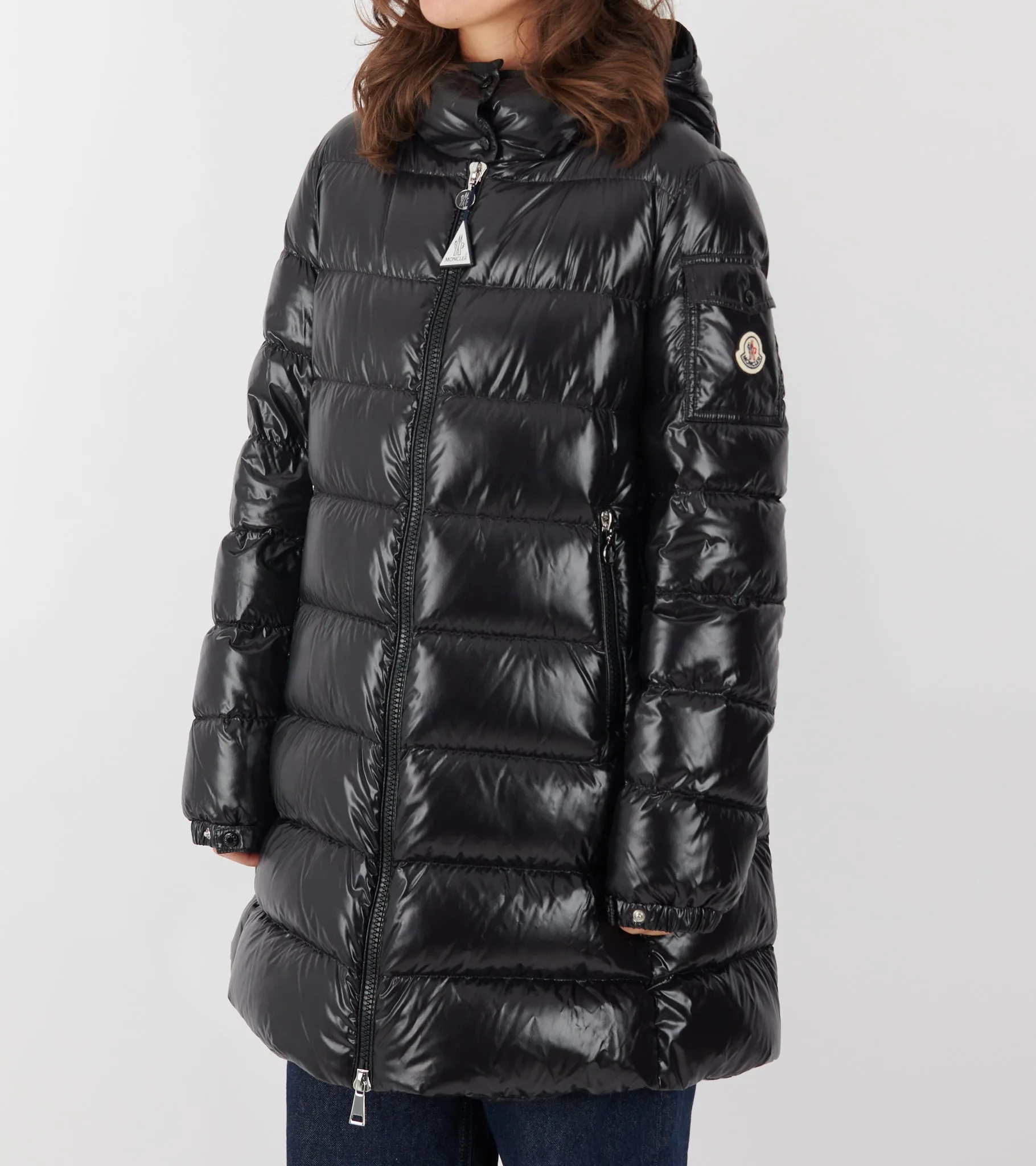 Courcelles Hooded Mid-Length Down Jacket Black sold by Dr. Adams product image thumbnail 3