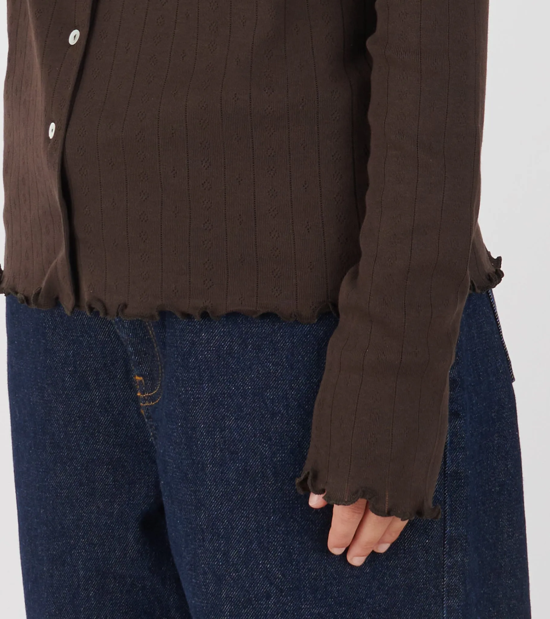 Edie Cardigan Dark Brown sold by Dr. Adams product image thumbnail 3