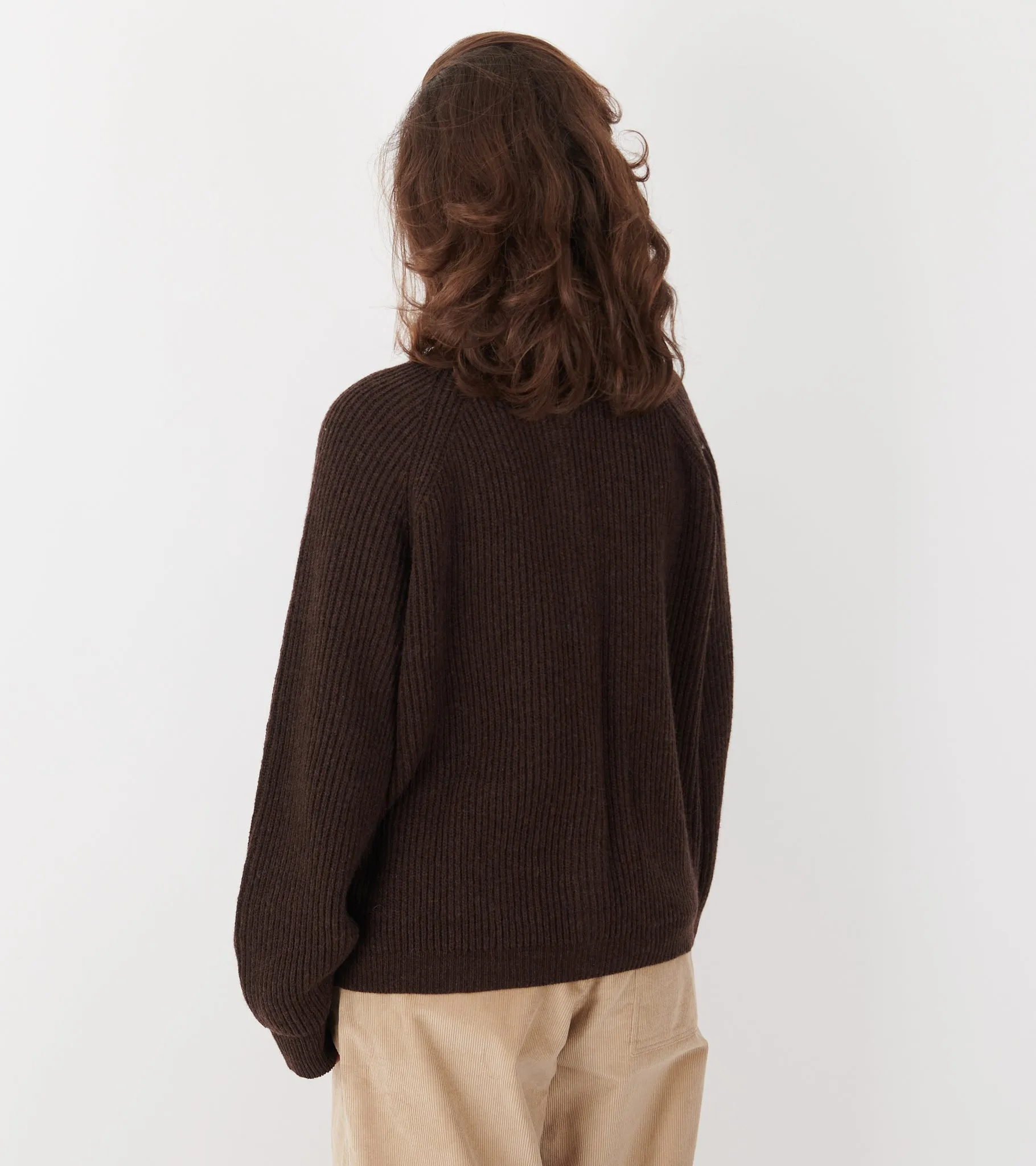 Shetland Wool Cardigan Brown sold by Dr. Adams product image thumbnail 5