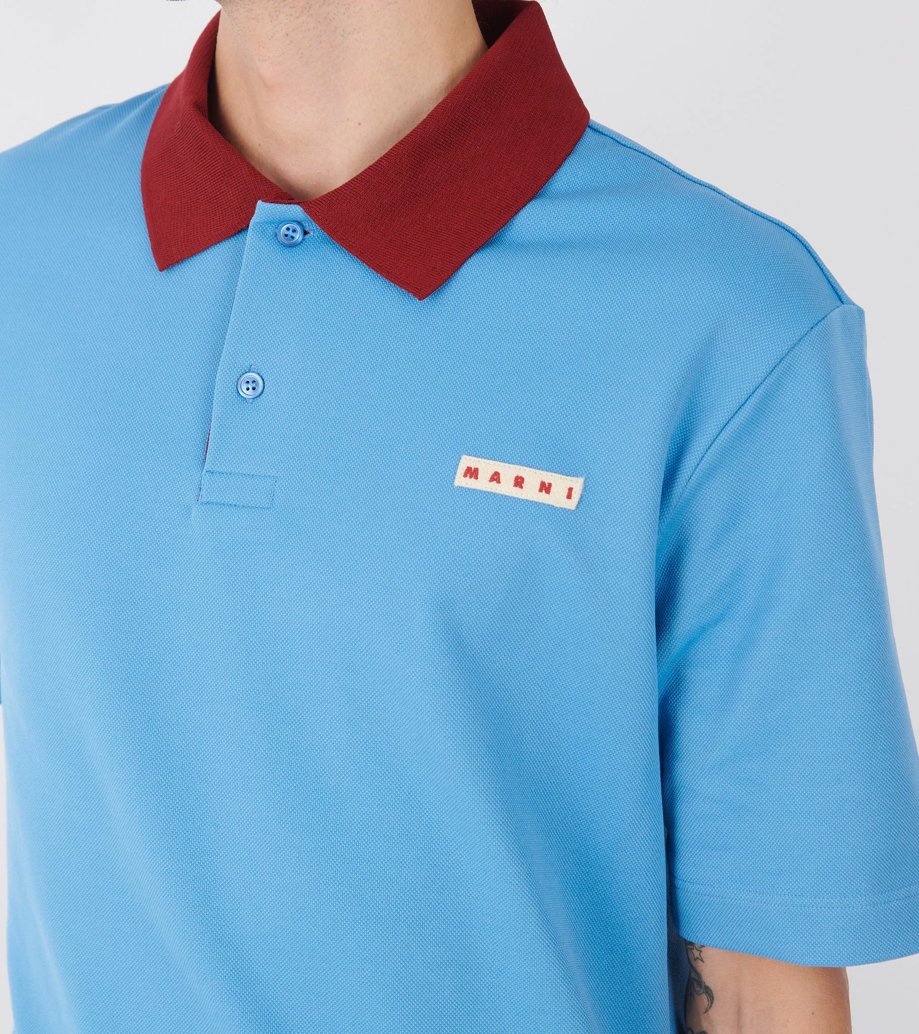 S/S Piqué Polo Iris Blue sold by Dr. Adams product image thumbnail 5