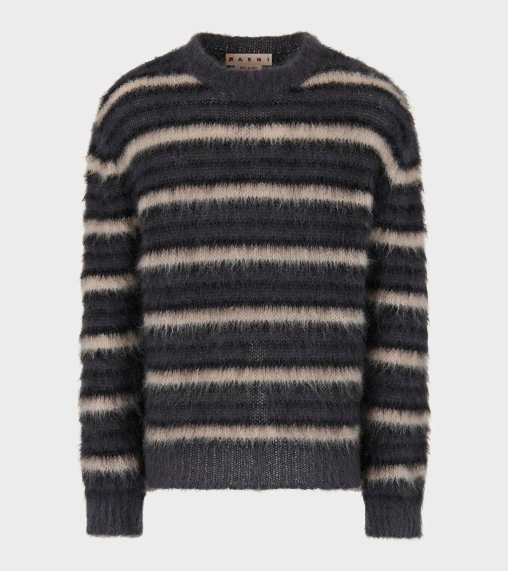 Striped Mohair Jumper Dark Grey sold by Dr. Adams
