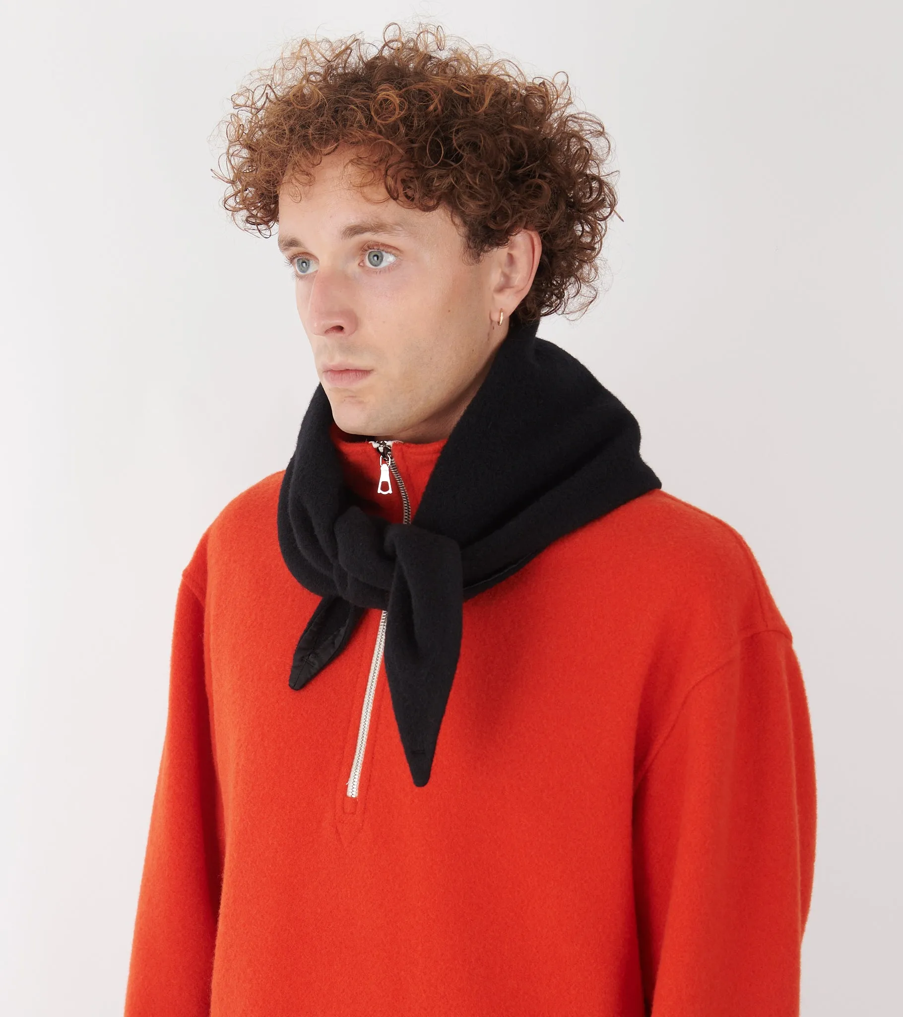 Losange Mini Fleece Scarf Black sold by Dr. Adams product image thumbnail 2