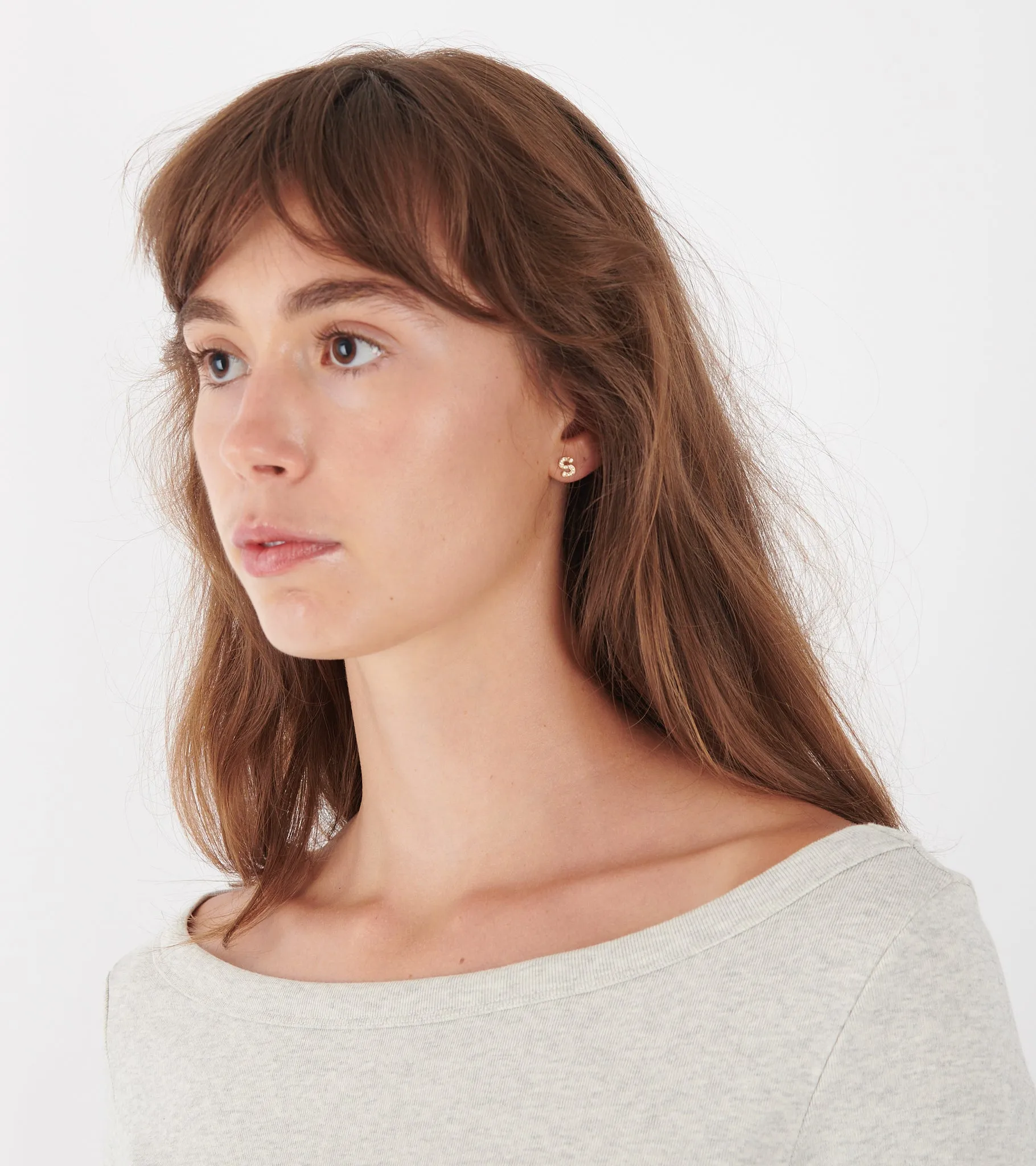 Petite S Earring Gold sold by Dr. Adams product image thumbnail 2