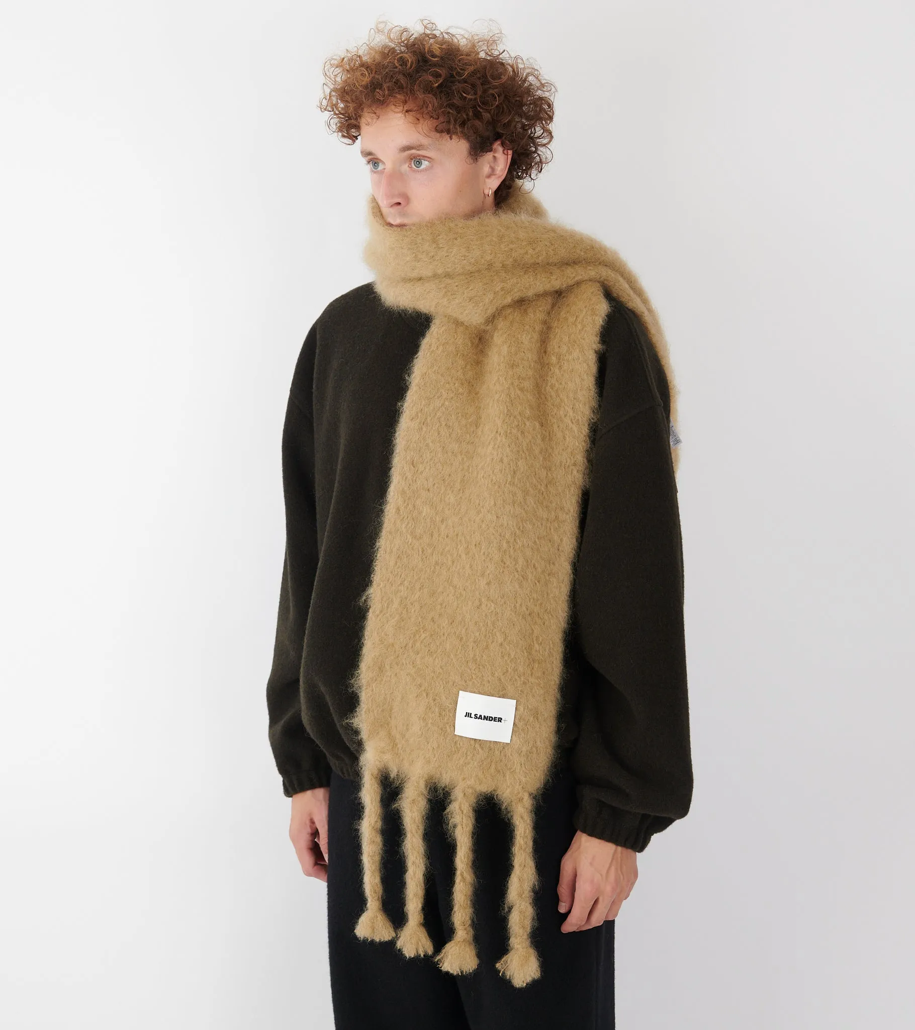 Plain Mohair Scarf Beige sold by Dr. Adams product image thumbnail 2