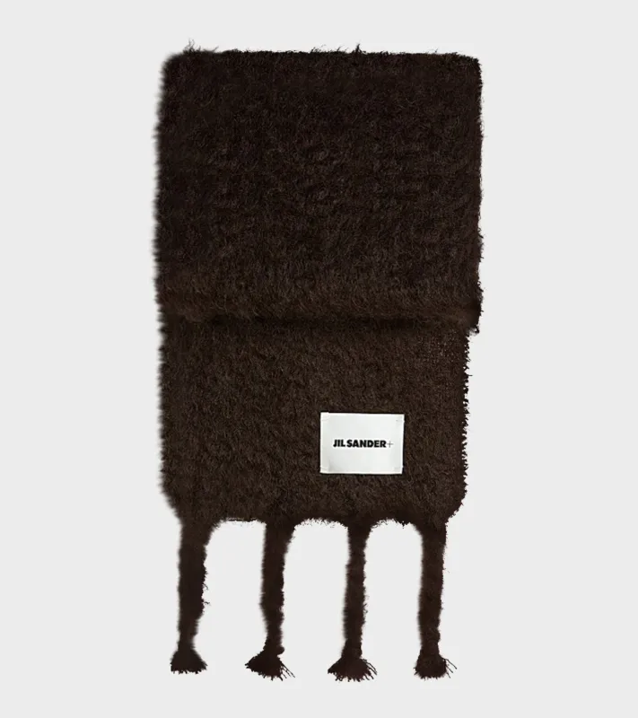 Plain Mohair Scarf Dark Burgundy sold by Dr. Adams