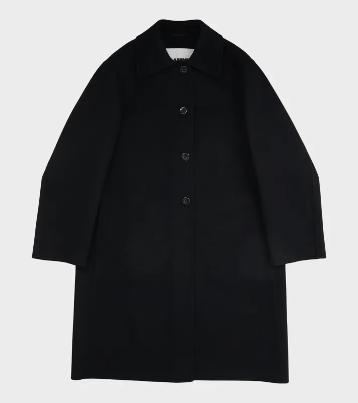 Compact Double Wool Coat Black sold by Dr. Adams
