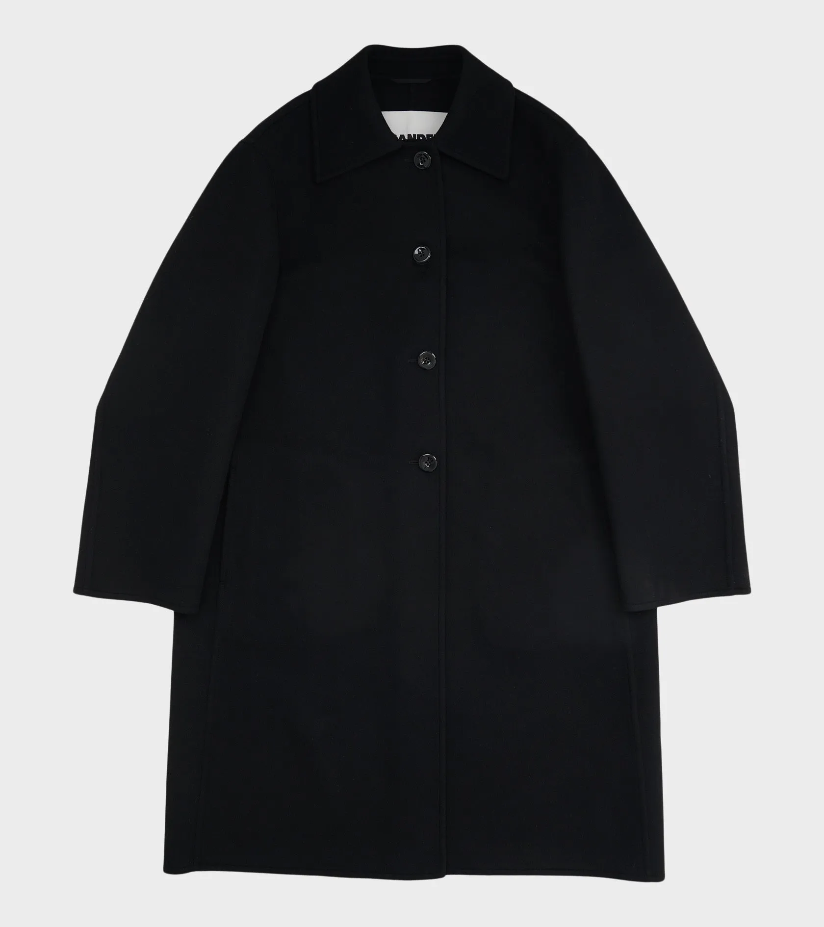Compact Double Wool Coat Black sold by Dr. Adams