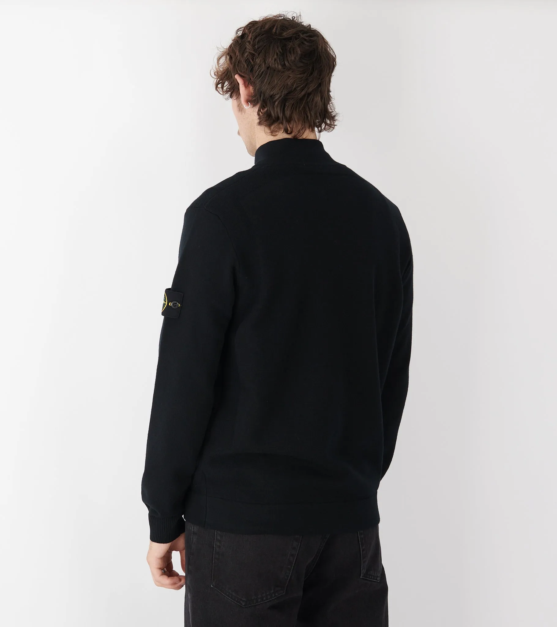 Wool Zip Cardigan Black sold by Dr. Adams product image thumbnail 5