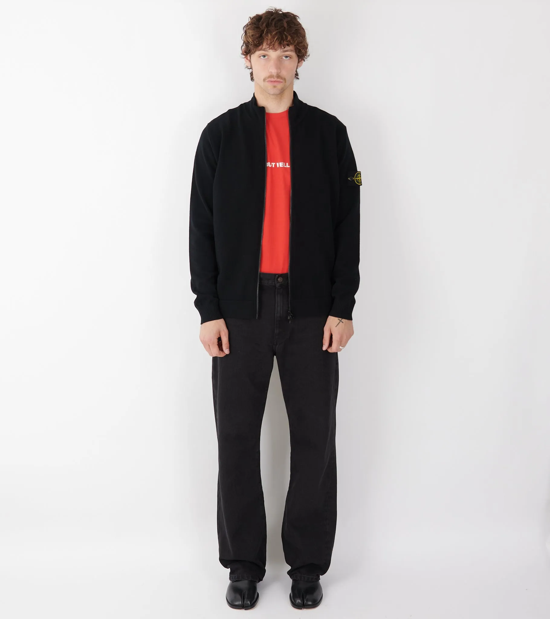 Wool Zip Cardigan Black sold by Dr. Adams product image thumbnail 3