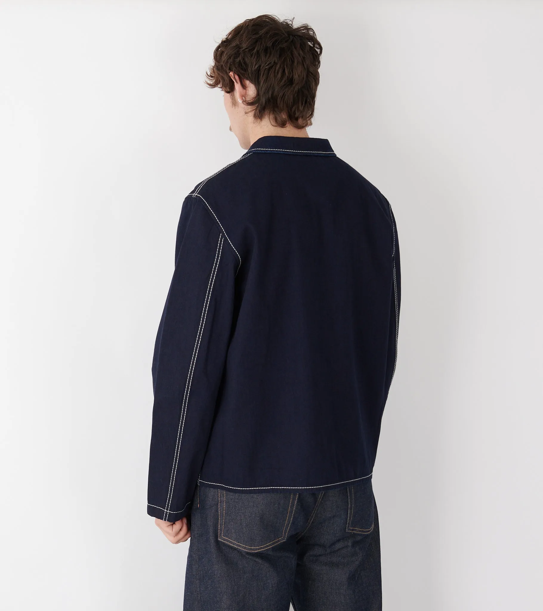 Denim Jacket Indigo Blue sold by Dr. Adams product image thumbnail 3