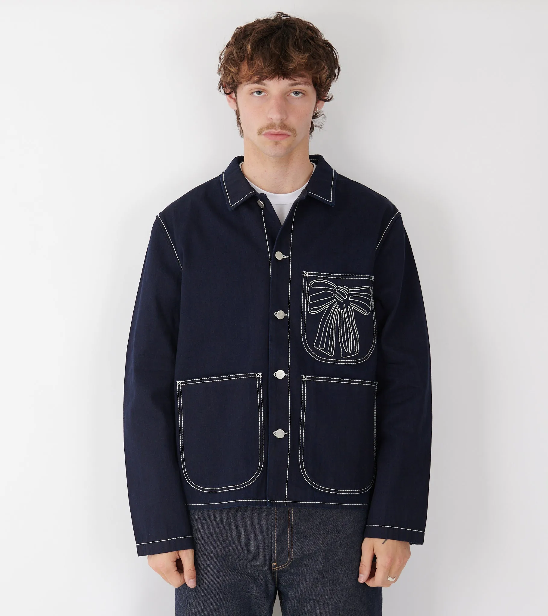 Denim Jacket Indigo Blue sold by Dr. Adams product image thumbnail 2