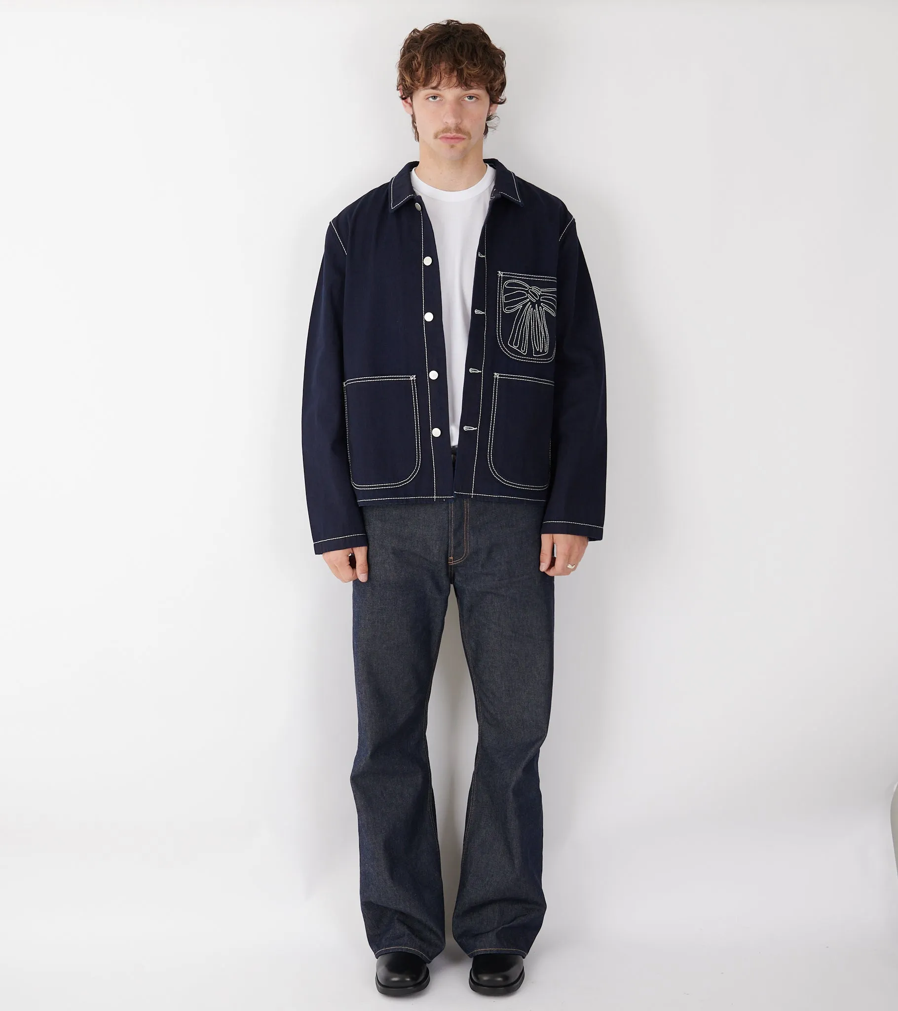 Denim Jacket Indigo Blue sold by Dr. Adams product image thumbnail 4