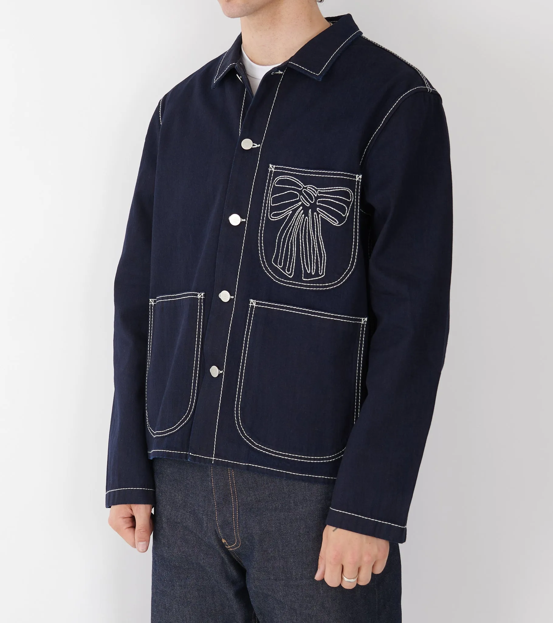 Denim Jacket Indigo Blue sold by Dr. Adams product image thumbnail 5